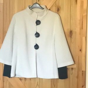 Joseph Ribkoff White/Black Jacket